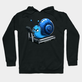 Angry Critters - Snail on a Treadmill Hoodie